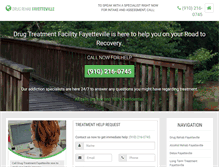 Tablet Screenshot of drugrehabfayetteville.com